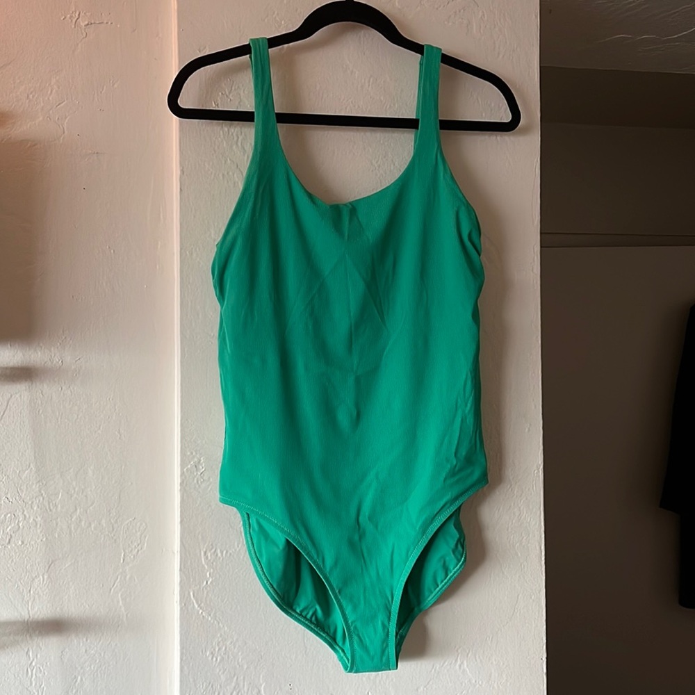 Athleta Scoop/cloudbreak ribbed one piece swimsuit, large tall